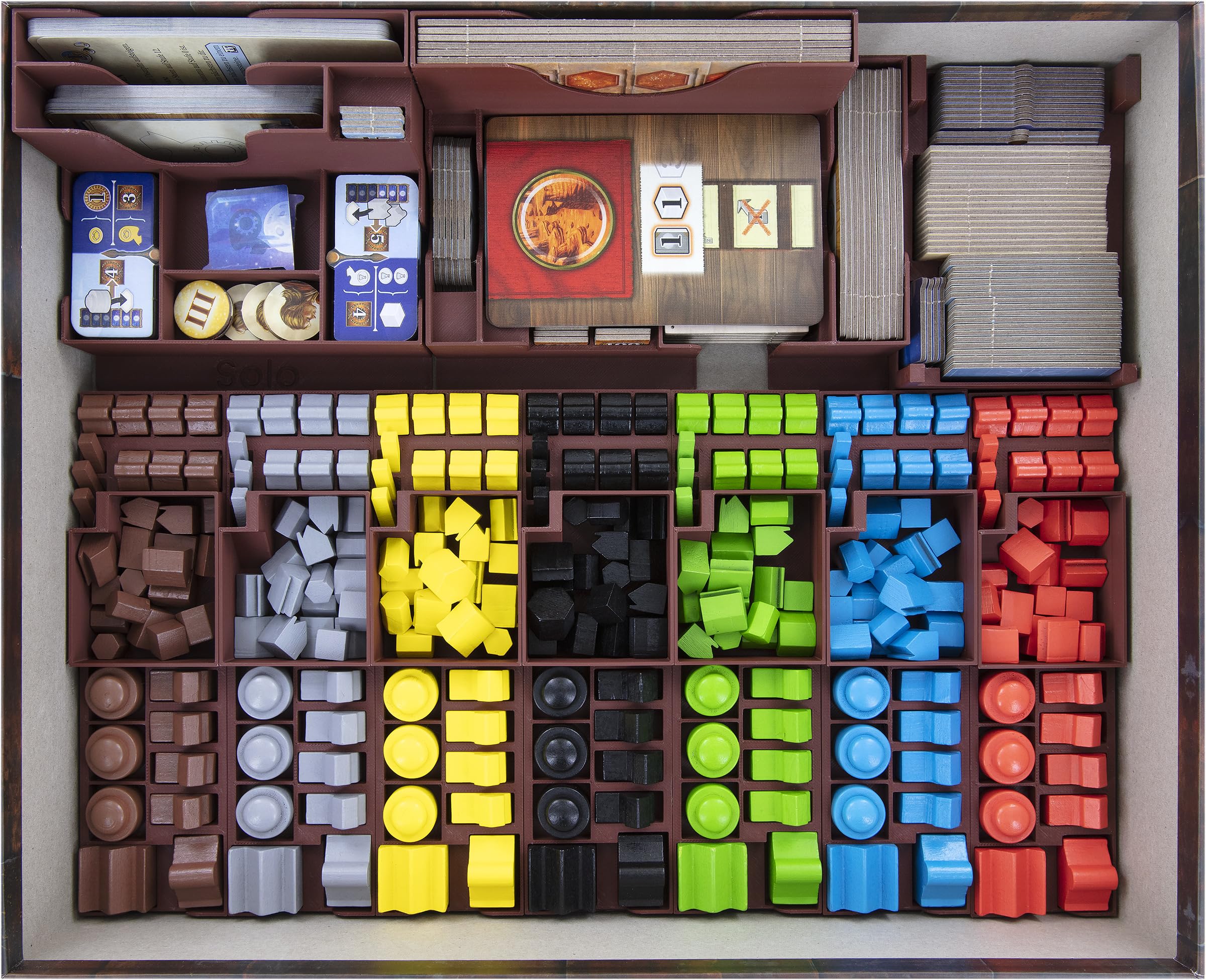 Feldherr Organizer Per Gioco Da Tavolo Anno 1800 - Scatola Porta Carte E Gettoni In Schiuma E Plastica Stampata 3D - 6