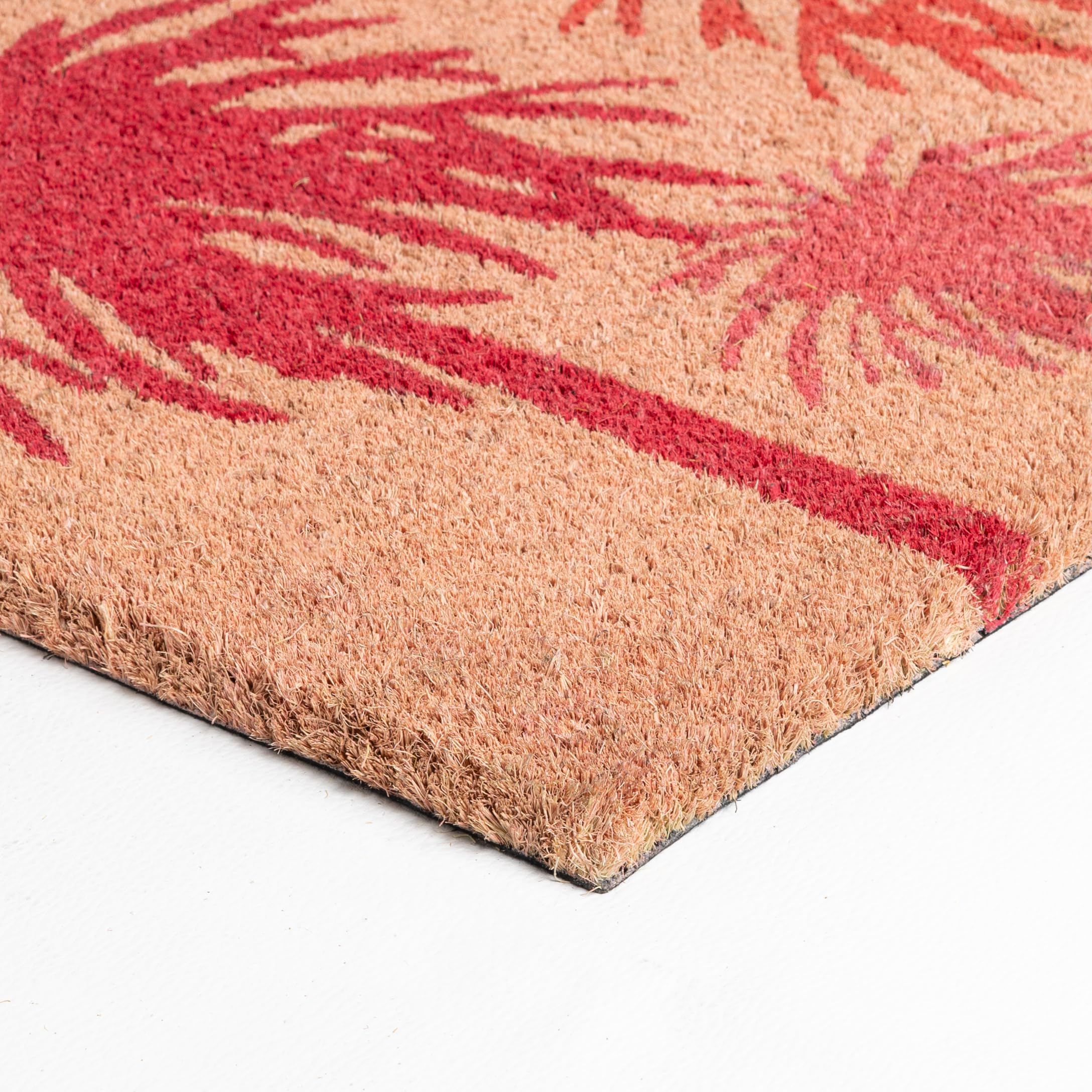 Fisura. - Odern Coconut Doorat With Non-Slip PVC Backing Dirt Trapper Door Mats Indoor And Outdoor Entrance Door Mat Original Hand Painted Doormat Size: 70cm X 40cm Black P 357051578 - View #7