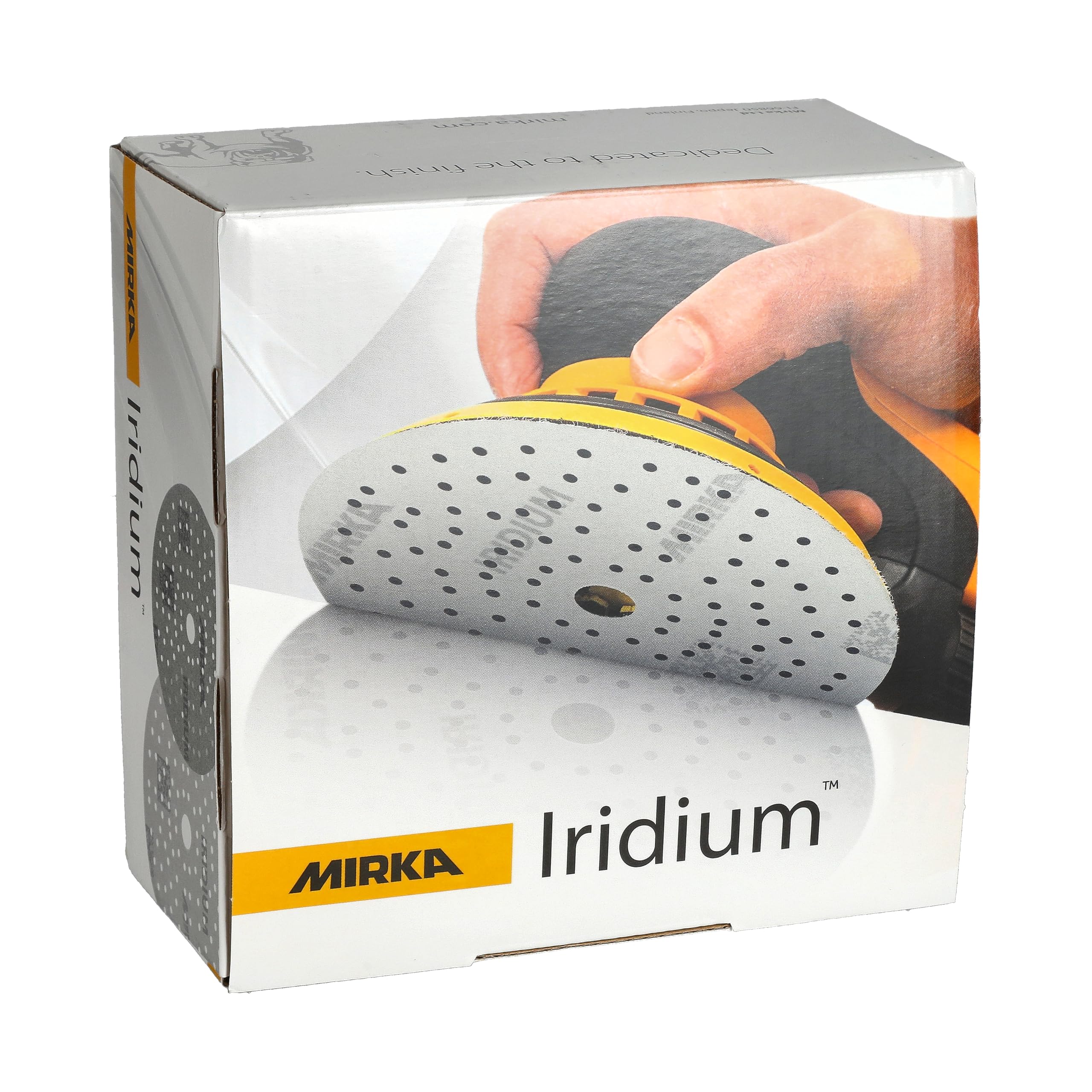 Mirka papel de lija Iridium 150 mm cierre adhesivo 121 agujeros grano 40