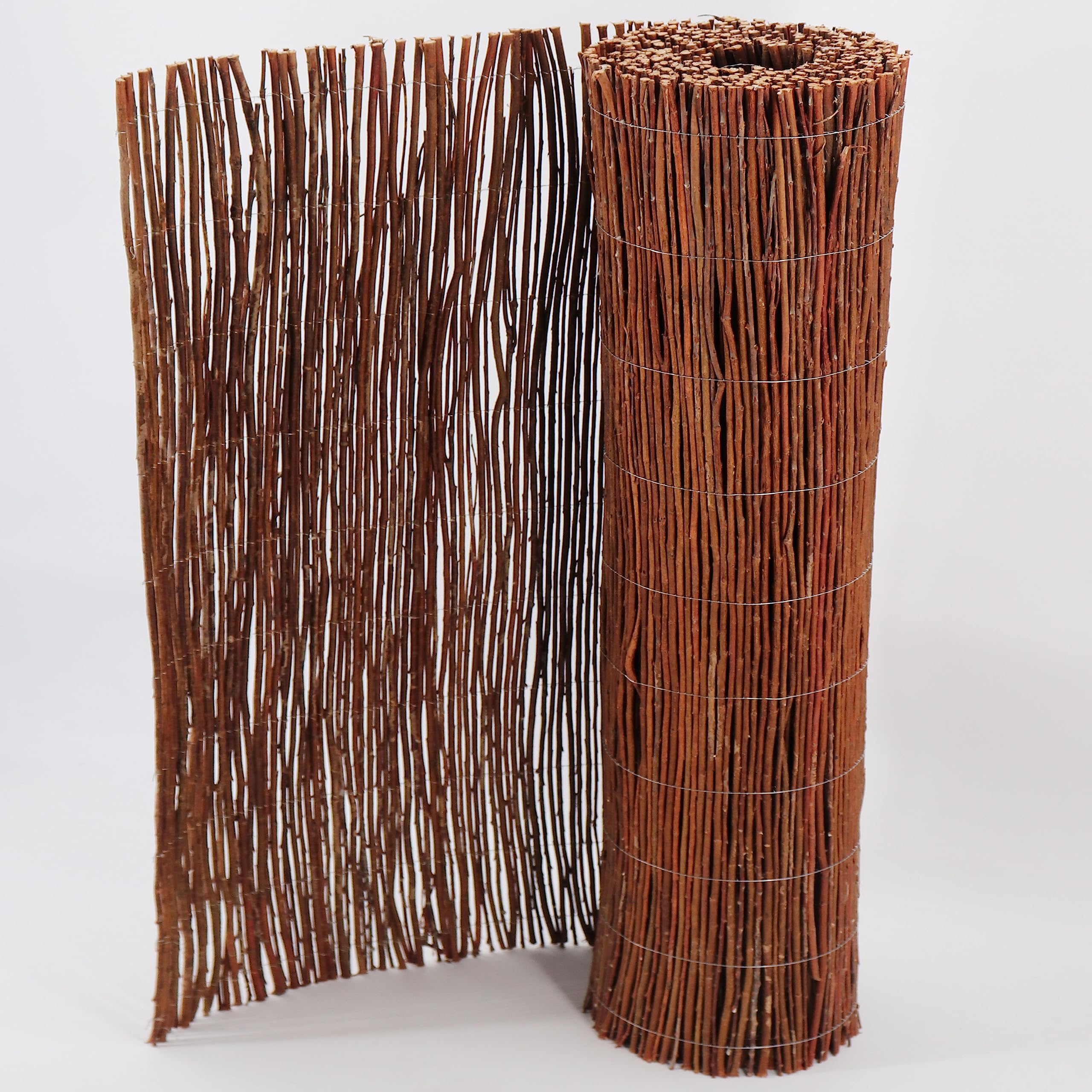 Tappeto Vimini Oscurante Tappetino In Vimini Per Recinzione – Oscurante 80%, Stile Rustico, Colore Marrone Splendente In Vimini Rustico - Foto 3