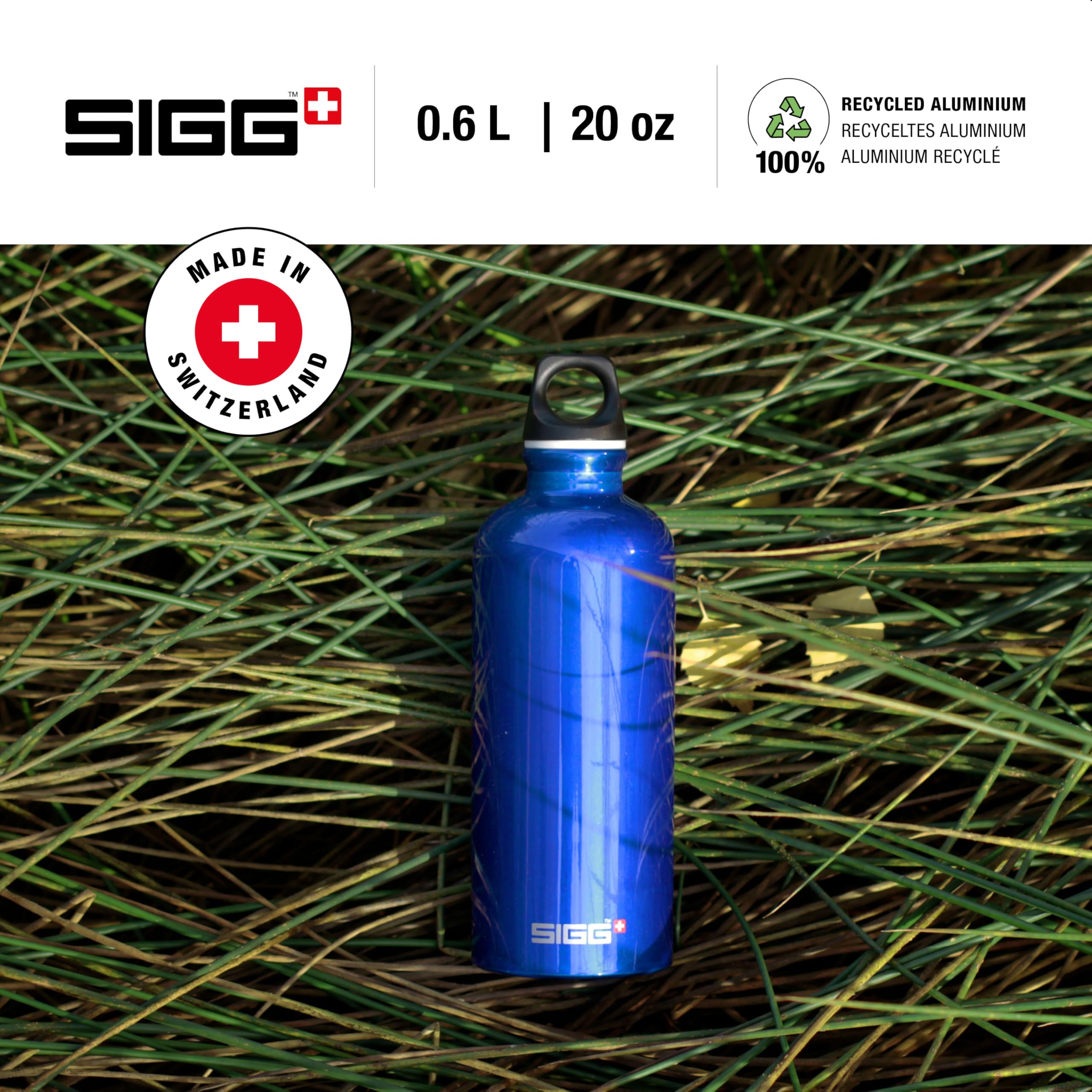 SIGG - Aluminum Water Bottle - Traveller Blue - Climate Neutral