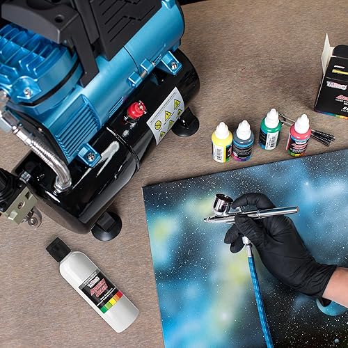 Miniatura 6 de U.S. Art Supply Base reductora y extensora para aerógrafo de 4 onzas para pinturas acrílicas, diluyente de pintura para aerógrafo, reduce la