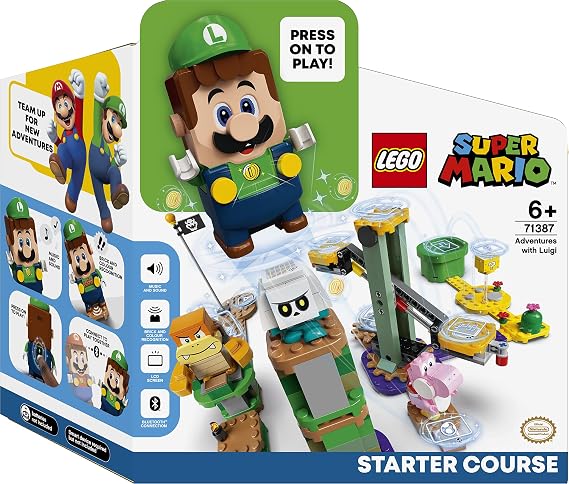 LEGO Super Mario Luigi ile Maceraya Başlangıç Seti 71387-6 Yaş ve Üzeri Çocuklar İçin Koleksiyonluk Yaratıcı Yapım Seti (280 Parça)