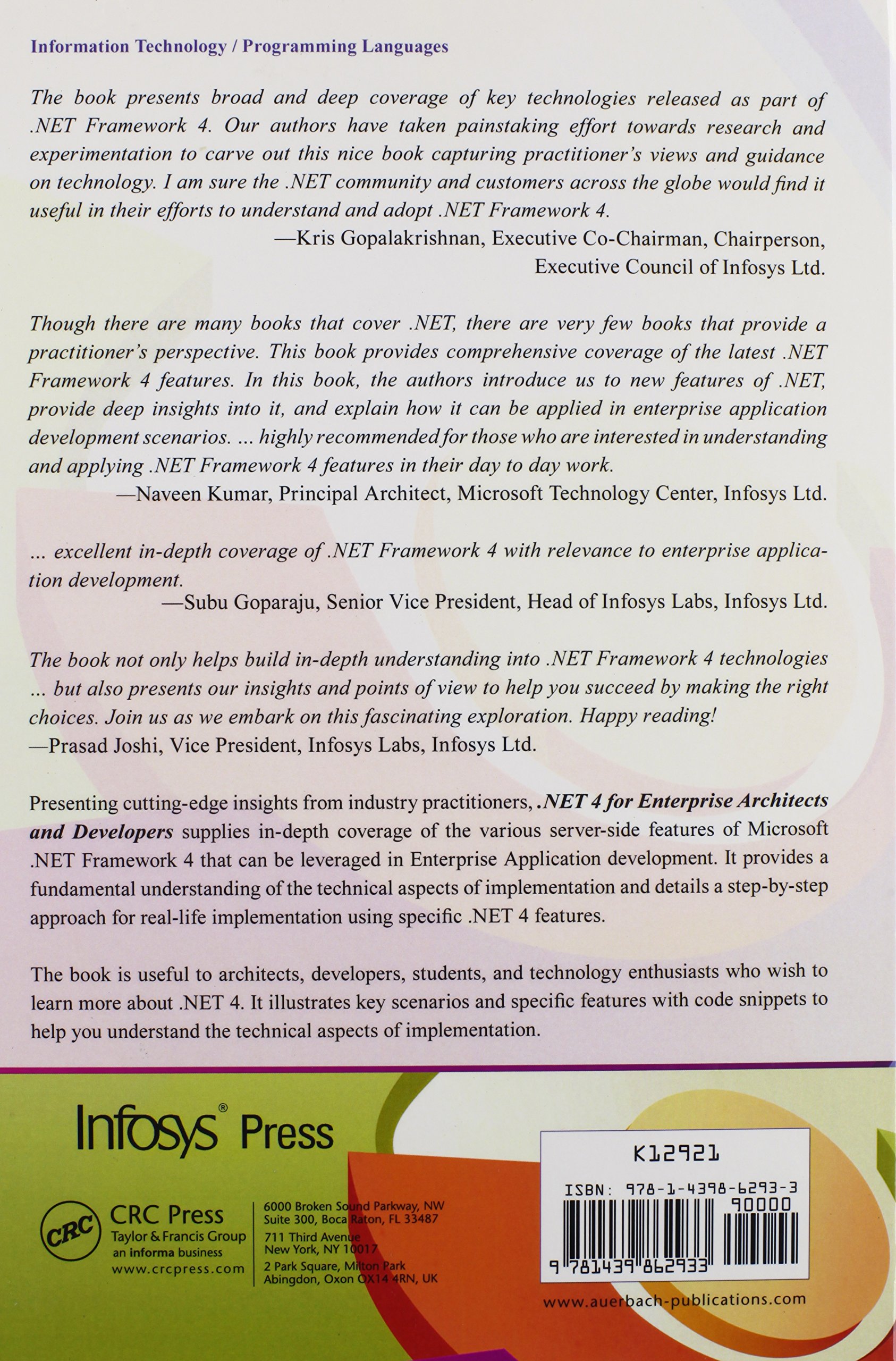 .NET 4 for Enterprise Architects and Developers