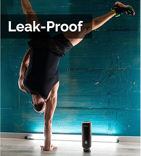 Miniatura 6 de Botella de agua aislada de 40 onzas, de acero inoxidable, termo a prueba de derrames, con 3 tapas, sin BPA, aislado al vacío, mantiene las bebidas