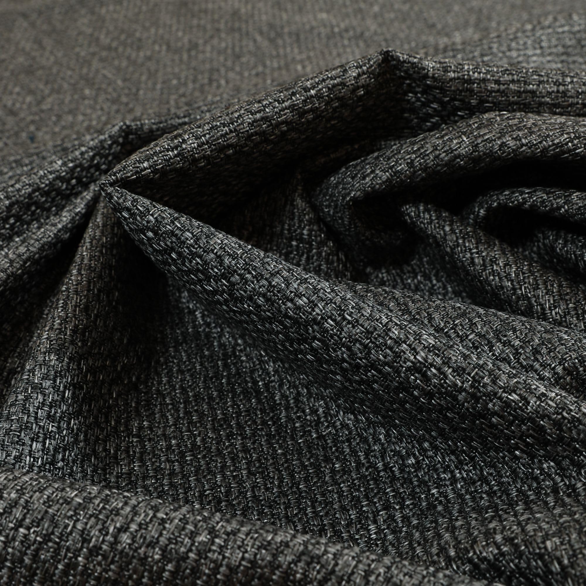 Redbrick Mill Fabrics Modern Quality Textured Plain Hopsack Weave Grey Upholstery Furniture Fabric, 135cm Width (Per Metre) โ image 1