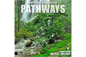 RED EMBER Untamed & Beautiful Pathways 2024 Hangable Wall Calendar