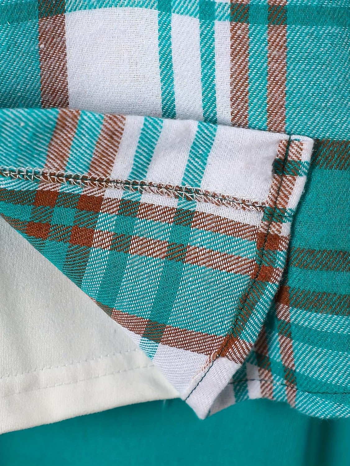 Boys 2 Pieces Clothing Shorts Set Short Sleeve Plaid Button Down Shirt and Cargo Shorts Set 4-12Y - Image 4