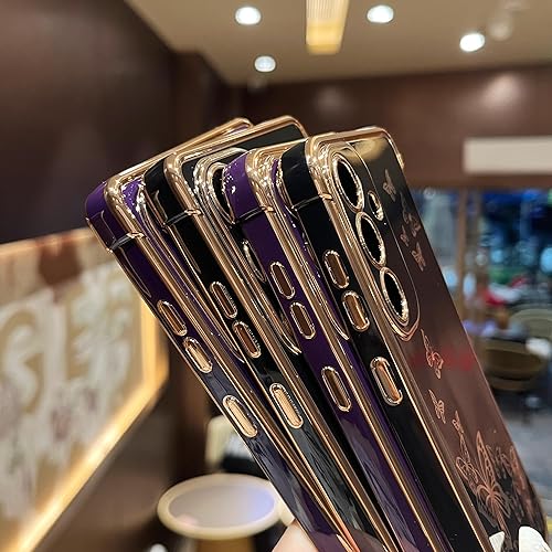 Miniatura 4 de ZTOFERA Funda de teléfono para Samsung Galaxy S23 Ultra 5G Elegante funda de teléfono con diseño de mariposa, para niñas y mujeres encantadoras,