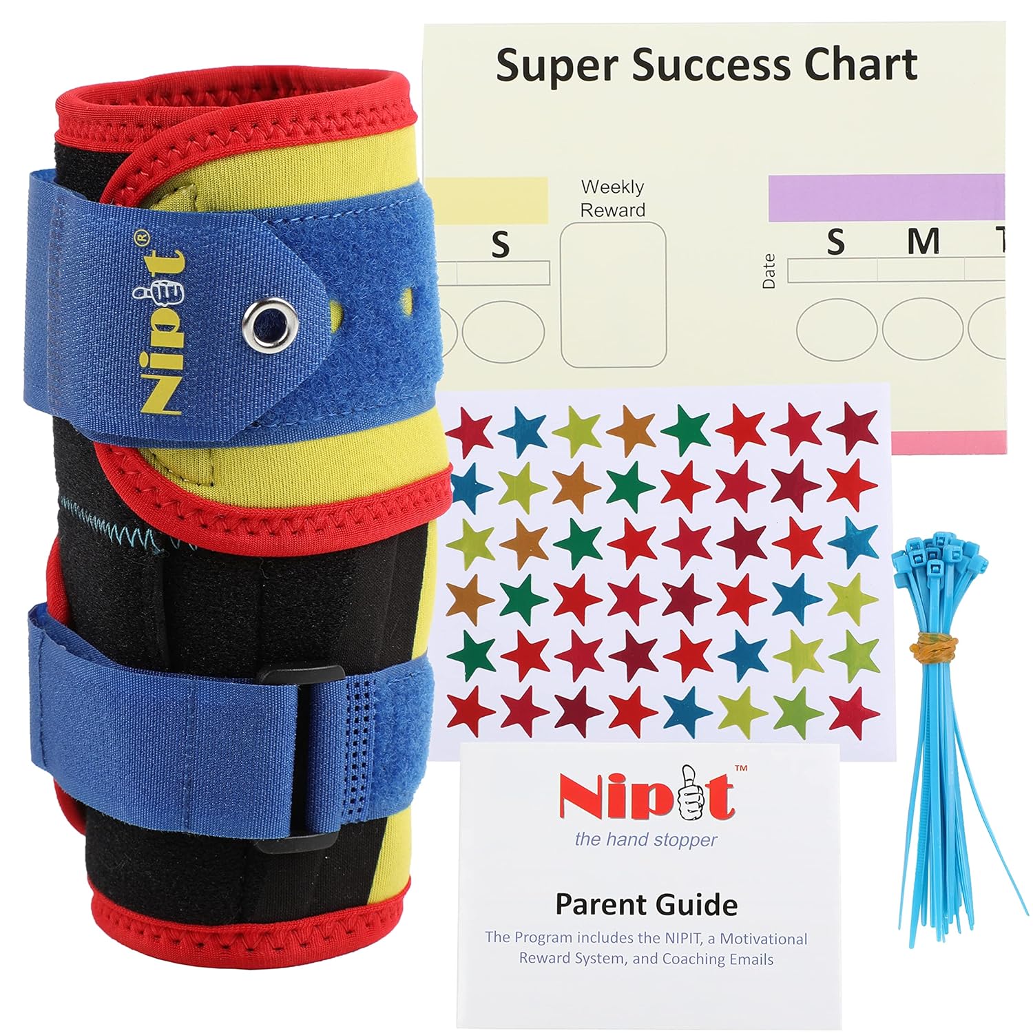 Nipit & Honest10 Bundle: Thumb Stopper & No-Bite Nail Polish - Prevent Thumb Sucking & Nail Biting, Finger Sucking Prevention, Safe & Effective for Children, Break Finger & Nail Biting Habits