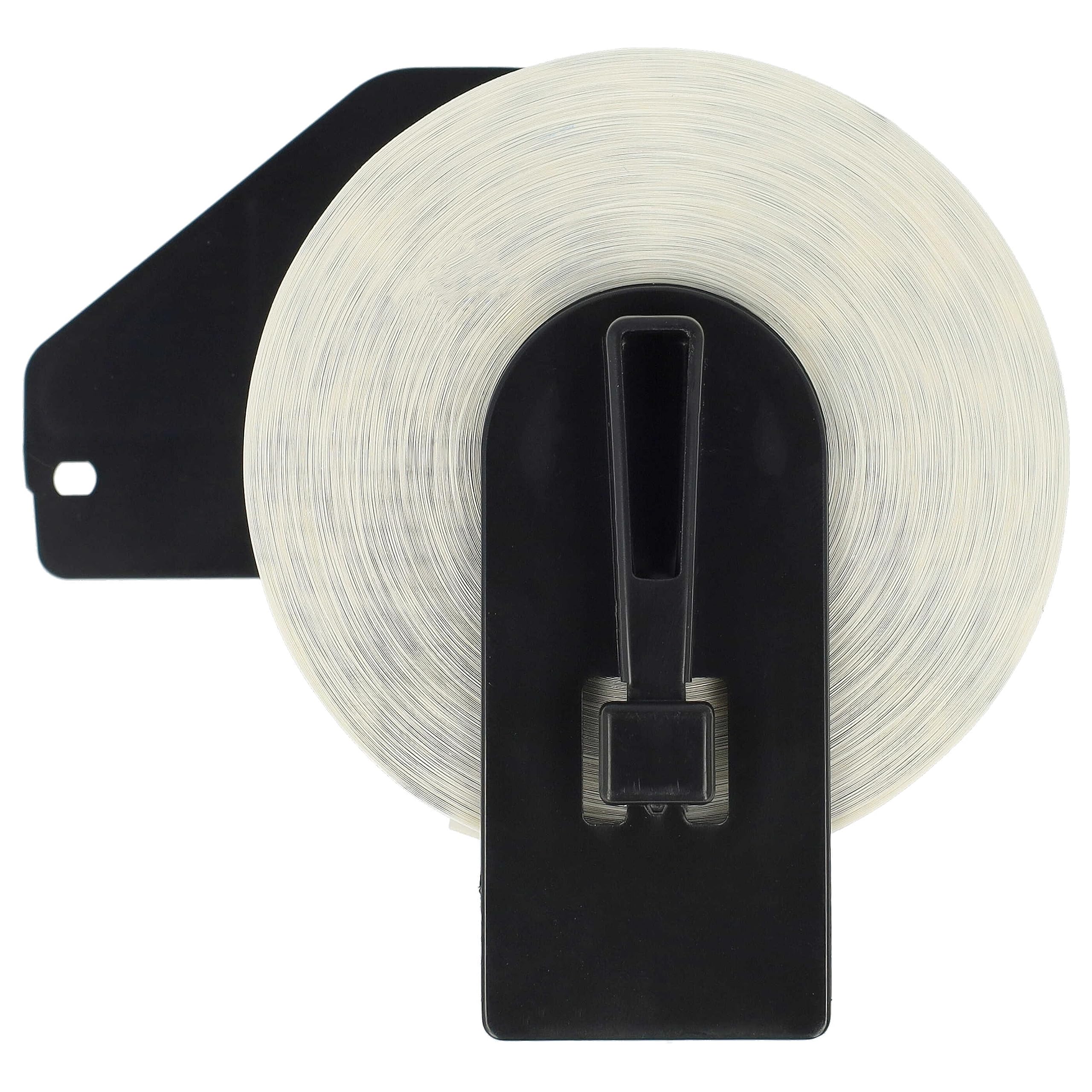 vhbw 10 x rolka etykiet + uchwyt 23 mm x 23 mm (1000 etykiet) kompatybilny z maszyną do etykietowania Brother PT QL-650 - premium biały