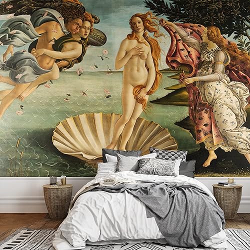 Vista 77 de Wall26 - Papel tapiz en color cobre con estampado de "Almendro en flor" de Vincent Van Gogh Verde azulado "Flor de almendra