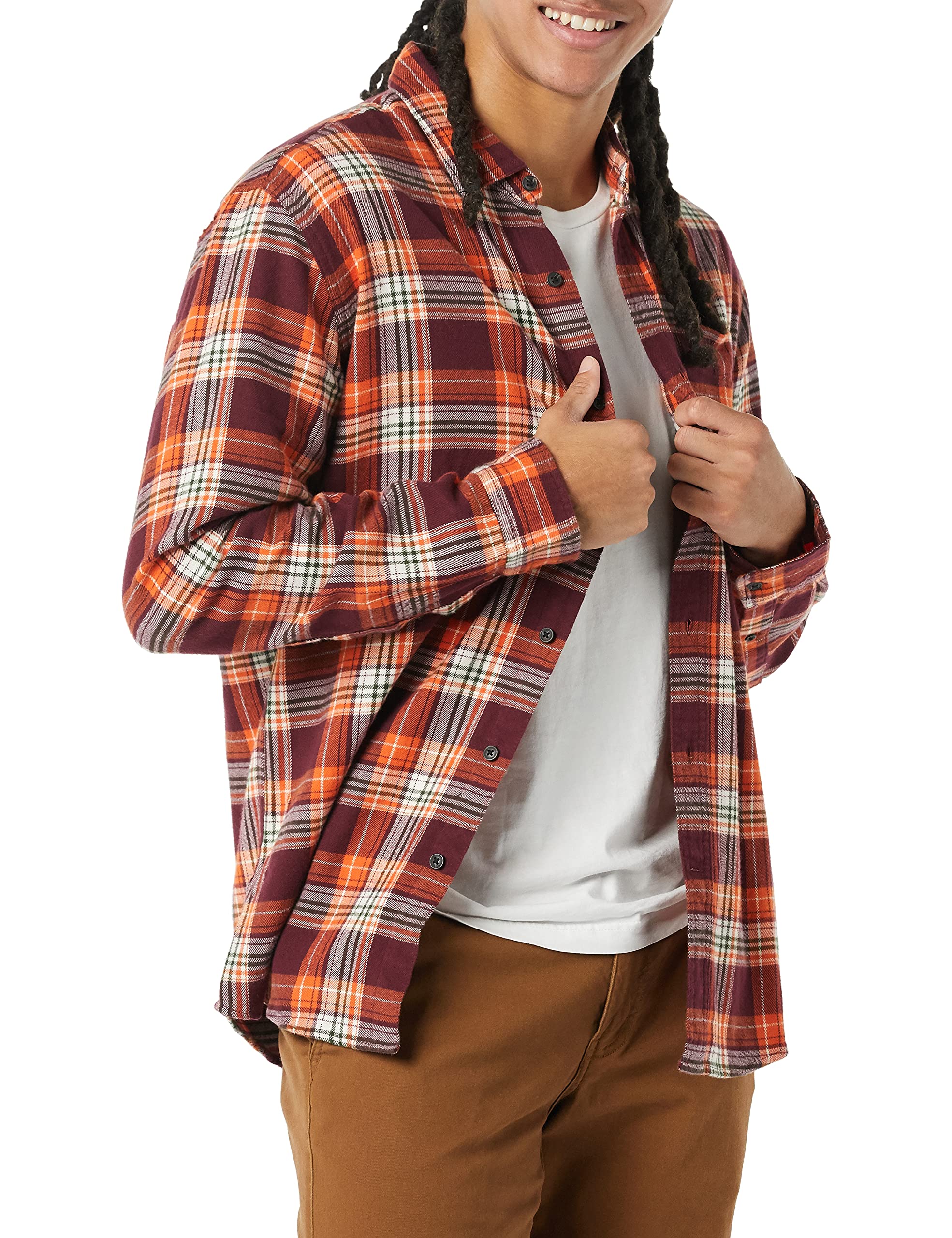 Amazon Essentials Men's Long-Sleeve Flannel Shirt (Available in Big & Tall)