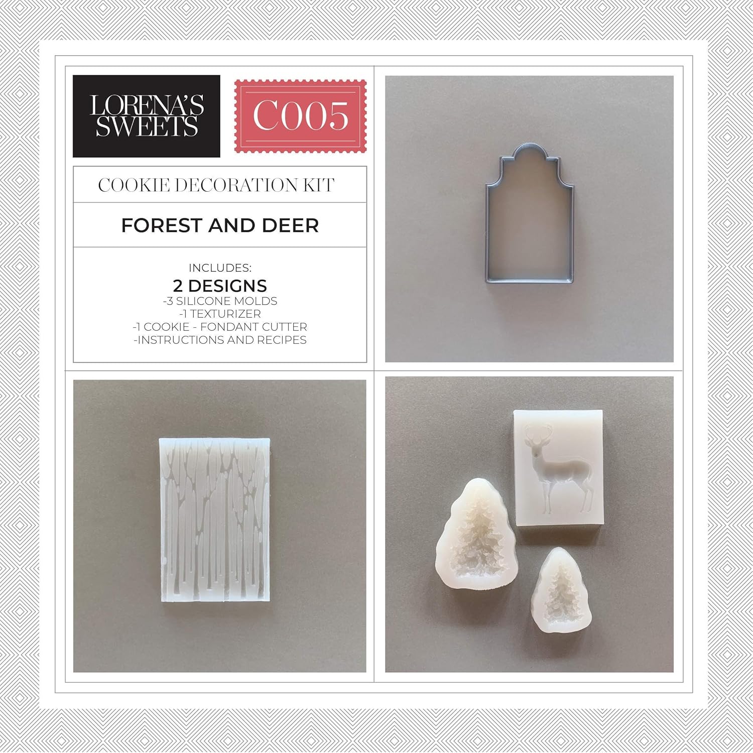 Lorena's Sweets Cookie Decoration Kit Forest and Deer