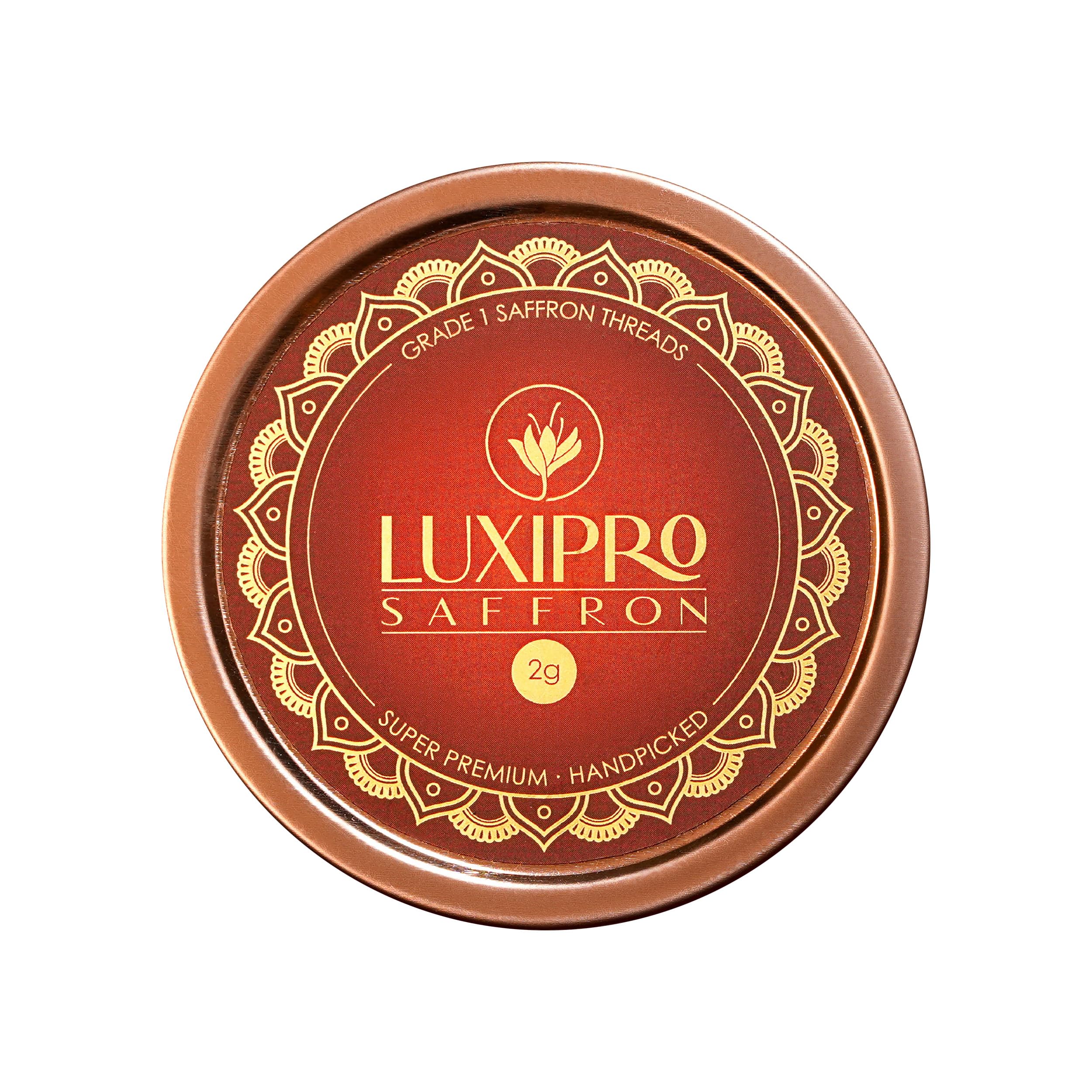 Luxipro Saffron, Super Premium, Always Non-GMO Saffron Threads (Super Negin) Grade A Saffron Spice for Risotto, Paella, Tea's, Golden Milk, Pilaf and other Exotic Culinary Uses (2 Grams)