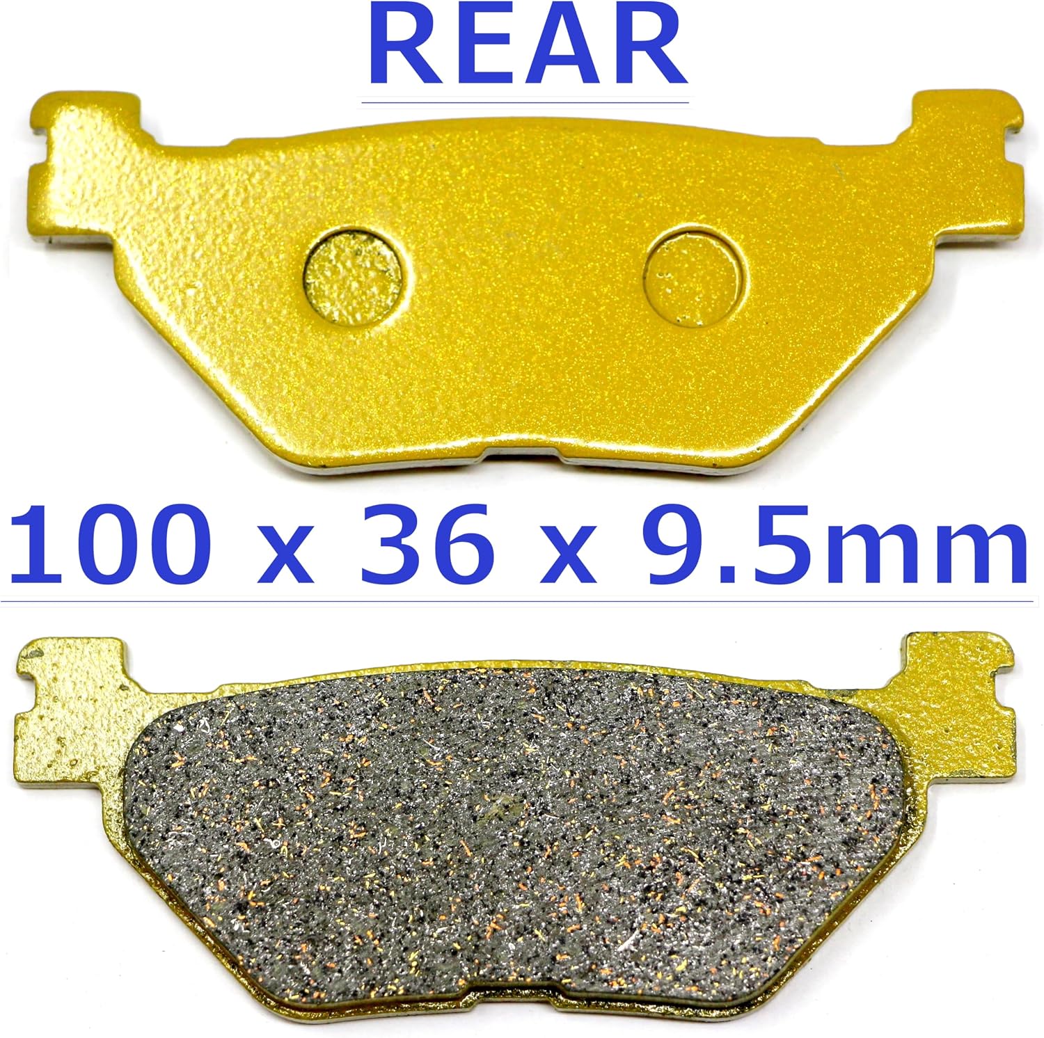 Front Rear Brake Pads for Yamaha V Star 1300 XVS1300A 2007-2015/ Deluxe XVS1300CTF 2013-2017/ Tourer XVS1300CT 2007-2017/ XVS 1300 A Midnight Star 2007-2013 FA199 FA319 Brakes MC0491