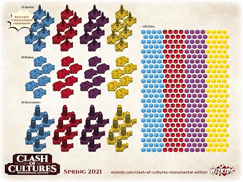 Miniatura 5 de Clash of Cultures: Monumental Edition | Board Game WizKids - Nueva edición