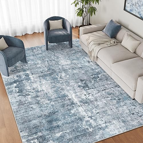 Miniatura 51 de Alfombra lavable de 8 x 10 pies, alfombra grande y suave para sala de estar, alfombra vintage beige, alfombra de 8 x 10 pies, para dormitorio,