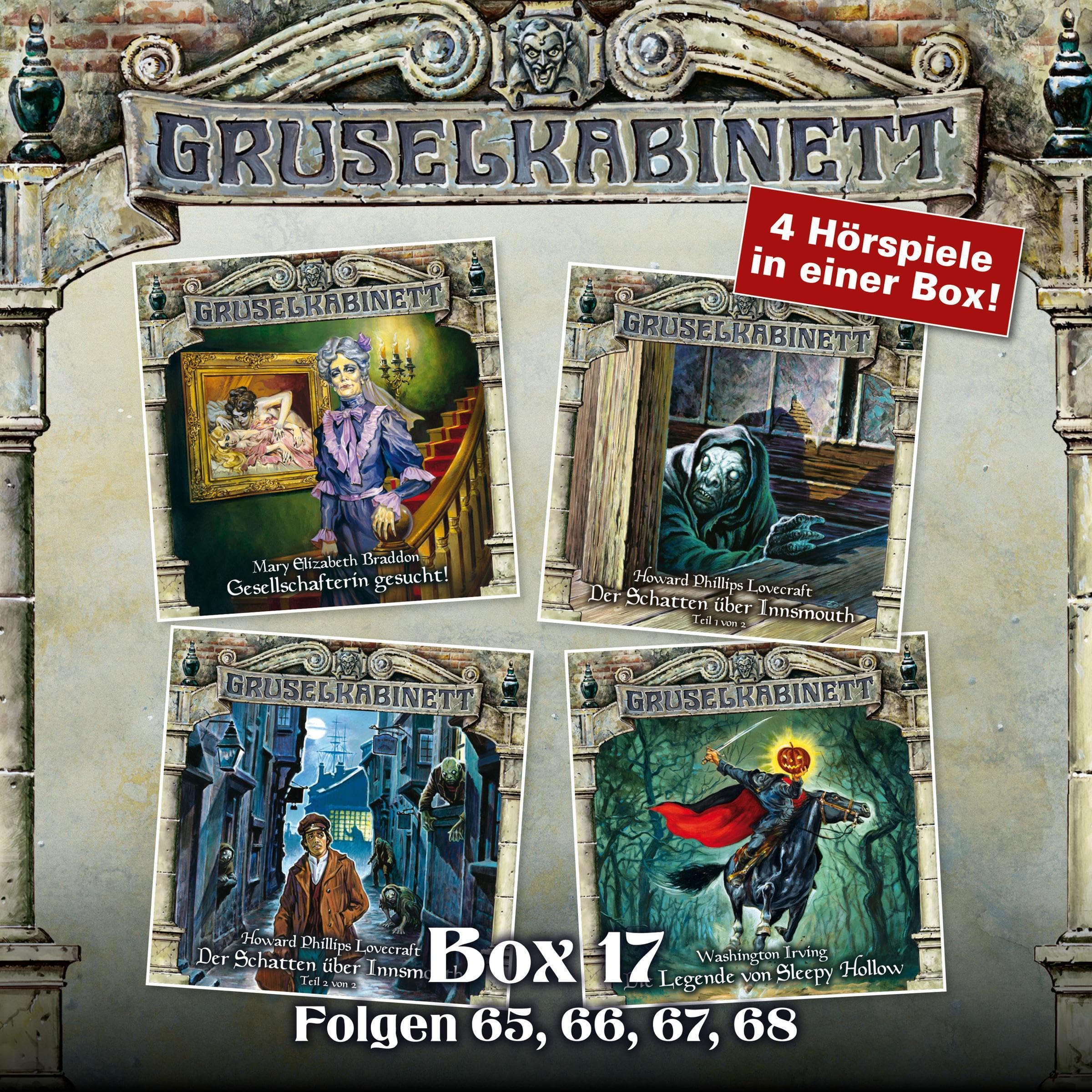 Cover art for Gruselkabinett Box 17 - Folgen 65, 66, 67, 68