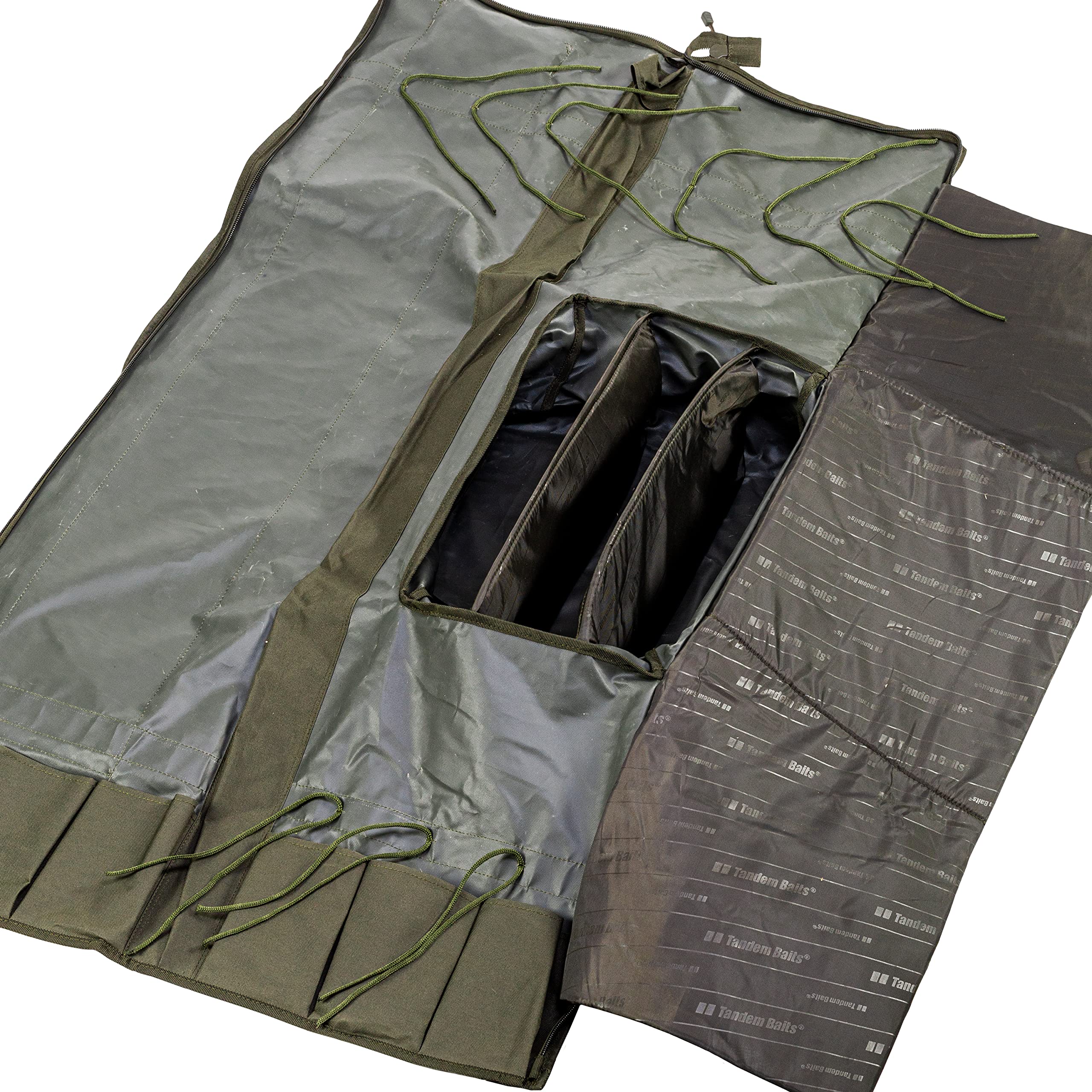 Tandem Baits Enforcer Holdall Angeltasche Angelrute Karpfenruten-Tasche für Dreiteilige Rute Rutenfutteral Karpfen Angeln Tasche Karpfen Fischen Zubehör Ruten- und Rollenschutz Angelzubehör 12/13 Fuß