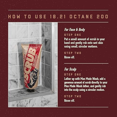 Miniatura 4 de 18.21 Man Made Octane 200 Exfoliante para rostro, cuerpo y cuero cabelludo