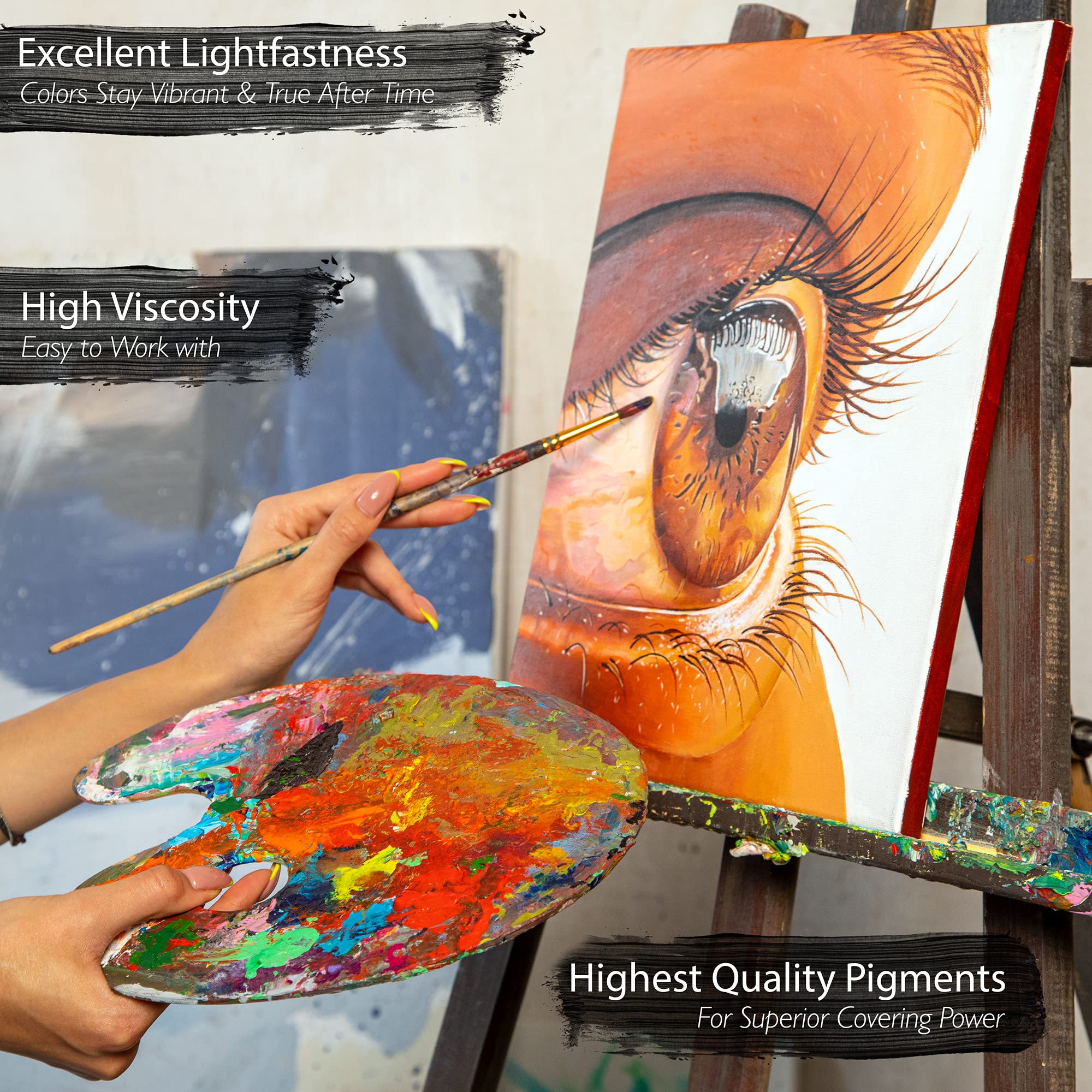 Acrylic Paint Set 20 Colors Acrylic Paints for Canvas Painting Pack