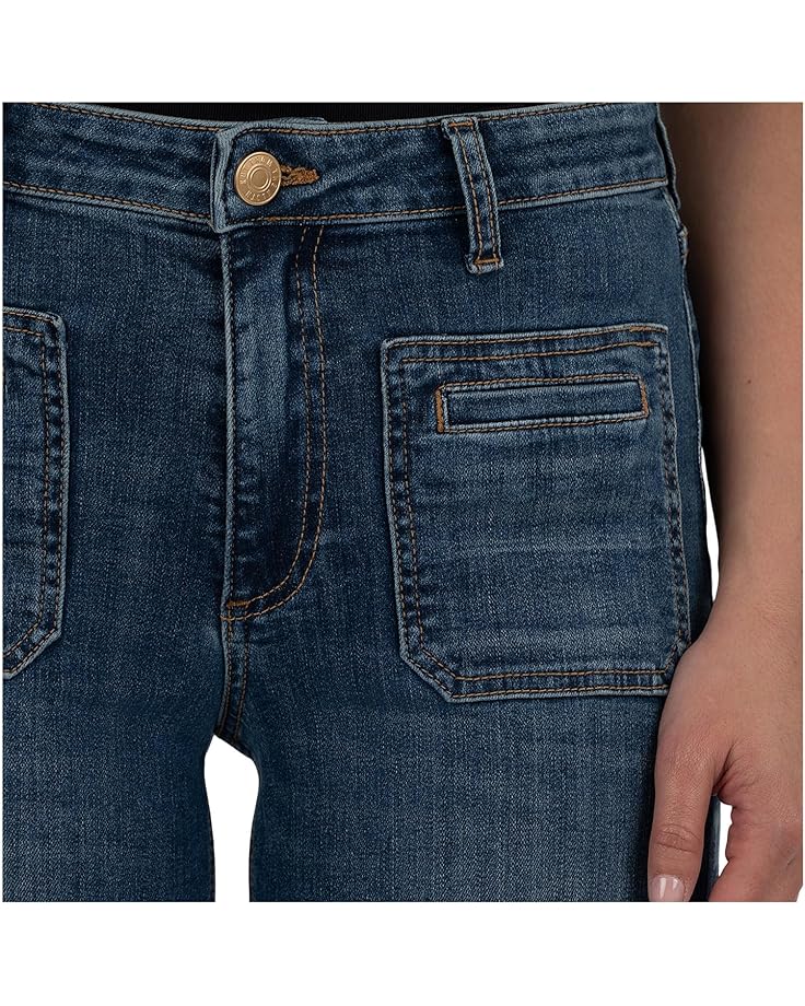 KUT from the Kloth Jean High Rise Wide Leg Front And Back Patch Pockets - #4 of 4