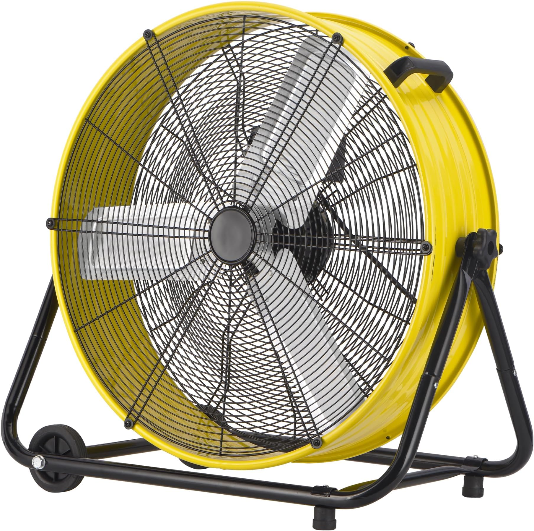 Uthfy 24 Inch Heavy Duty Industrial Drum Fan, 320W High Velocity Floor Fan with 3 Speeds, 360° Tilt Metal Garage Fan for Warehouse, Commercial, Workshop, Factory and Basement