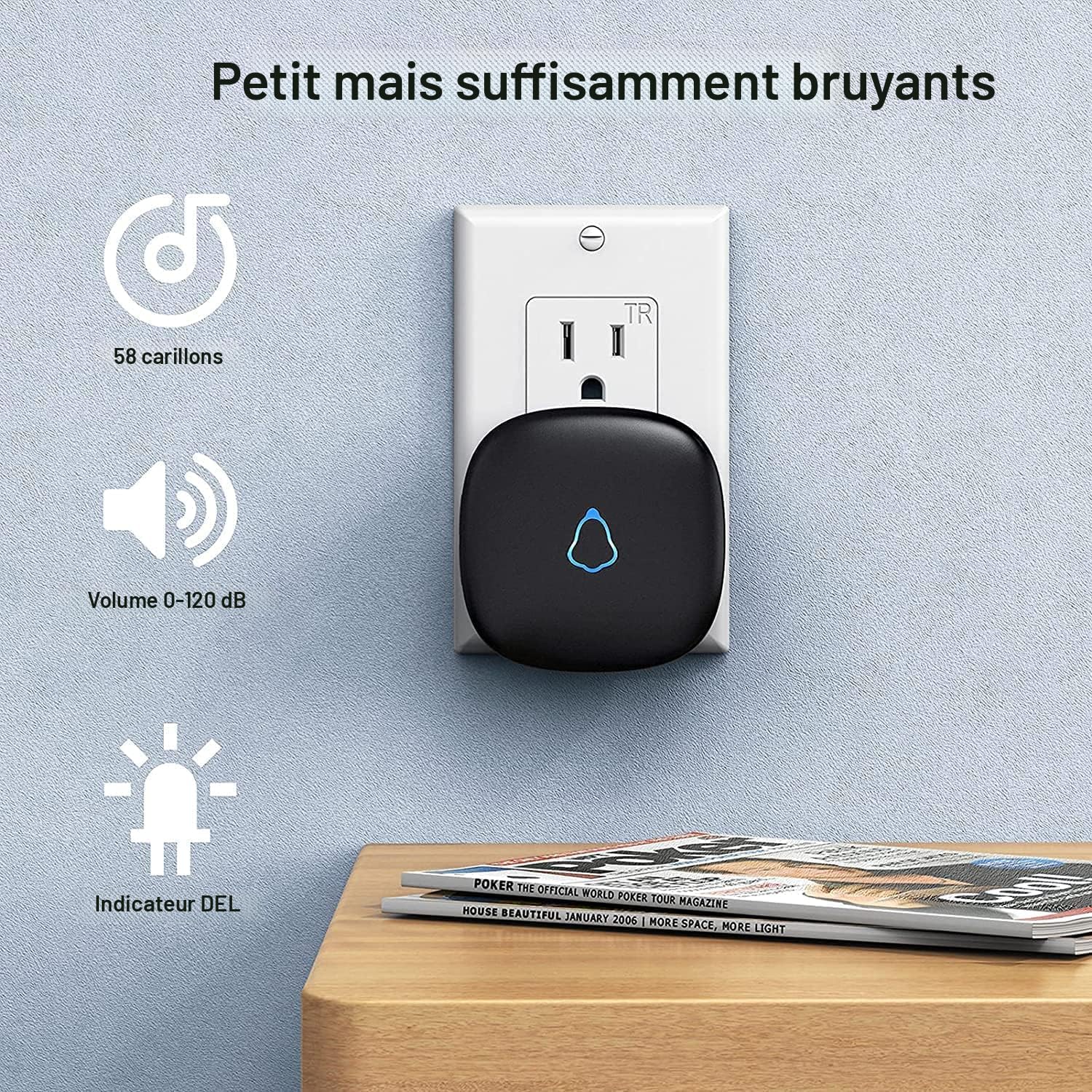Sonnette sans fil 2 boutons etanche au meilleur prix | Leroy Merlin