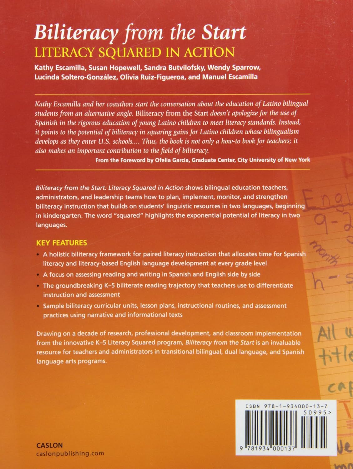 Biliteracy from the Start: Literacy Squared in Action      Reprint Edition