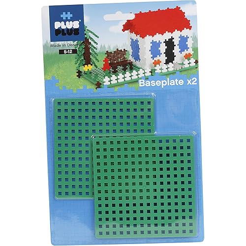 Plus-Plus 12 x 12 cm Base Plate Duo Pack for Construction Design