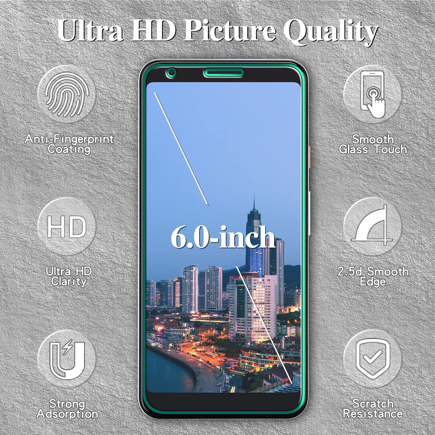 JETech Cover con Pellicola Protettiva per Google Pixel Watch 3 (2024