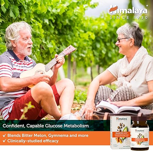 Miniatura 3 de Himalaya glucocarediabecon 90Vcaps para la salud normal Glucosa En La Sangre 620mg