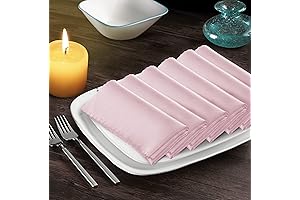 Satin Blush Pink Napkin Set for Wedding & Dining | Elegant &...