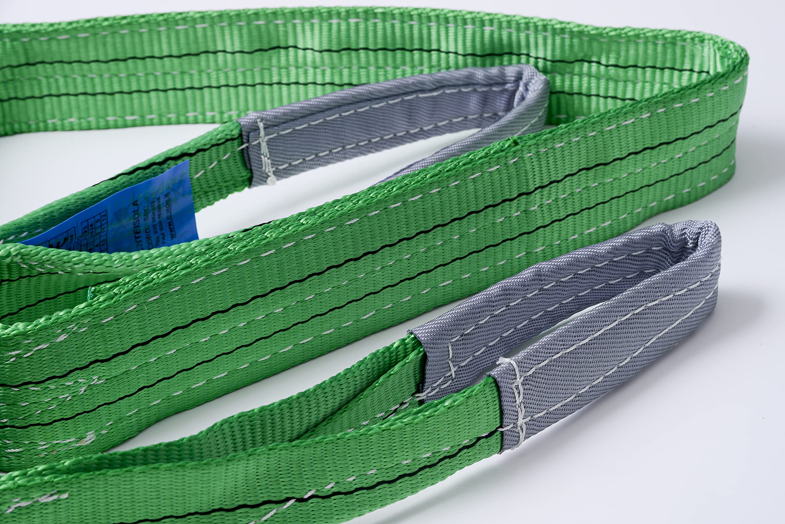 IPEA Rundschlinge 3000 KG Tragkraft - 60 mm x 2 Meter - Abriebfestes und Schnittfestes Polyester-Seil zum Heben Schwerer Gegenstände – Gemäß CEN Norm – Zurrgurt für Lasten und Gewichte