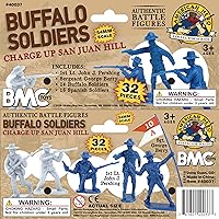 Vista 8 de BMC Buffalo Soldiers Charge Up San Juan Hill - 32pc Soldier Figures