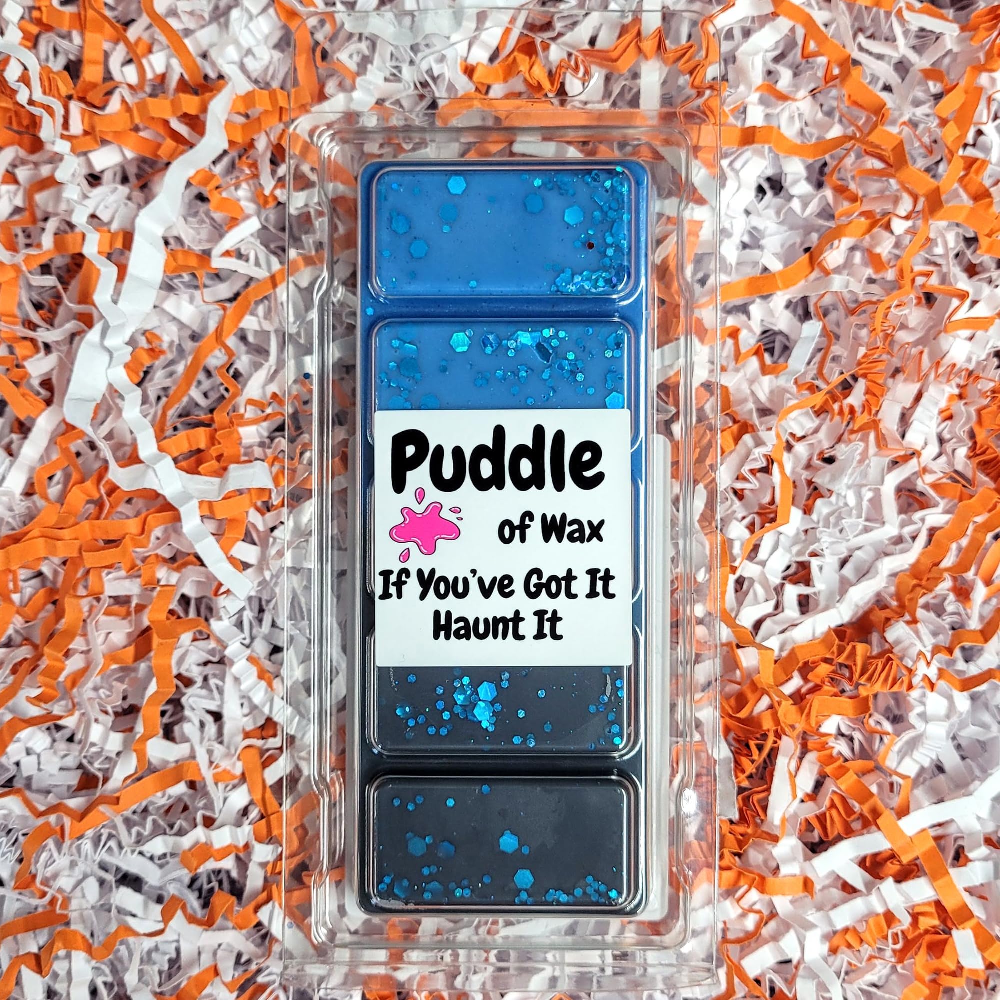 Puddle of Wax - If You've Got it Haunt it Soy Wax Melt Snap Bar - 50g - Halloween Scent - Vegan Friendly - Made in the UK