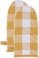 Vista 32 de DII Buffalo Check Kitchen Collection, juego de cocina clásico de granja, guante de horno, rojo y negro, 2 piezas