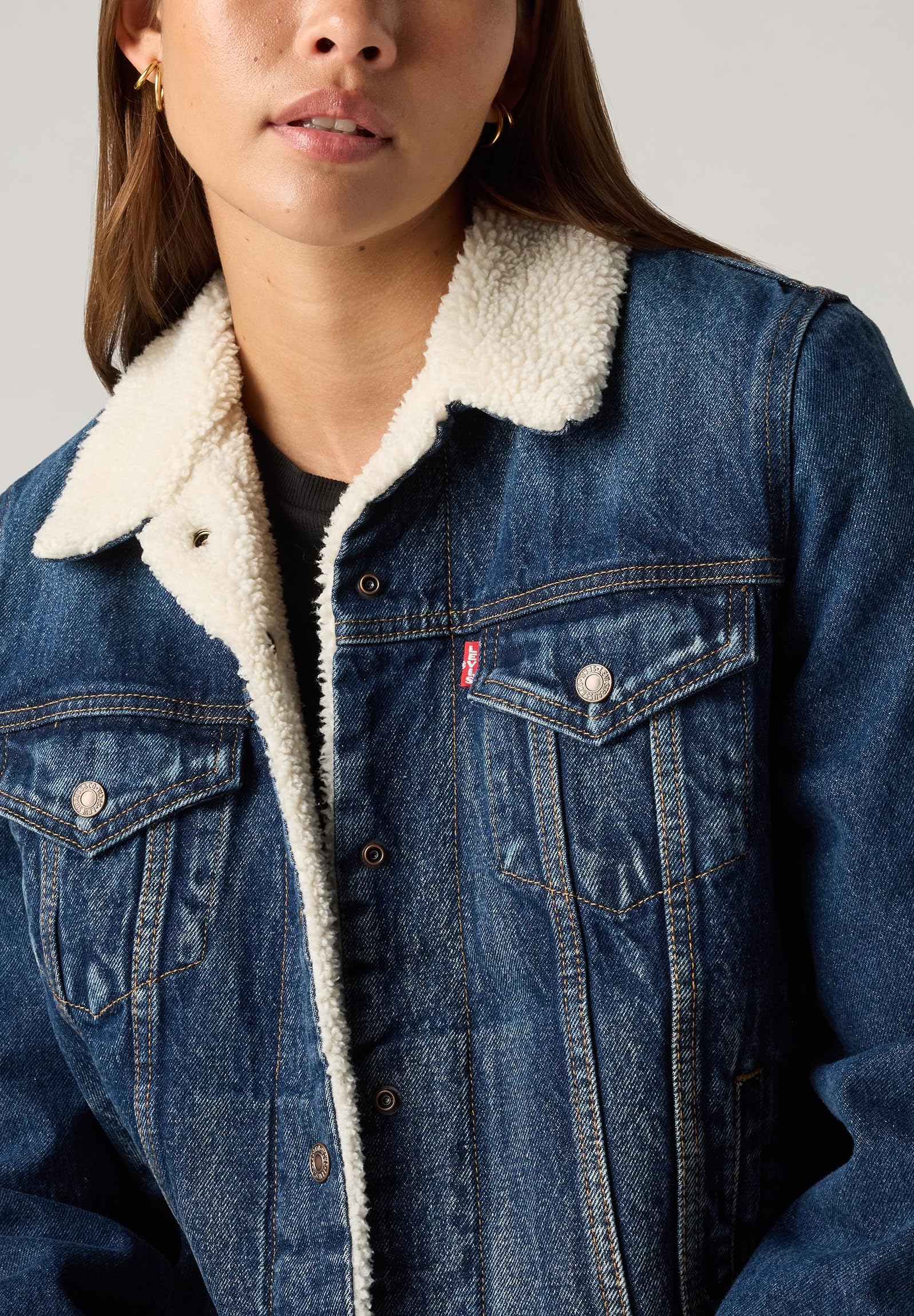 Levi's Original Sherpa Trucker Chaqueta Mujer