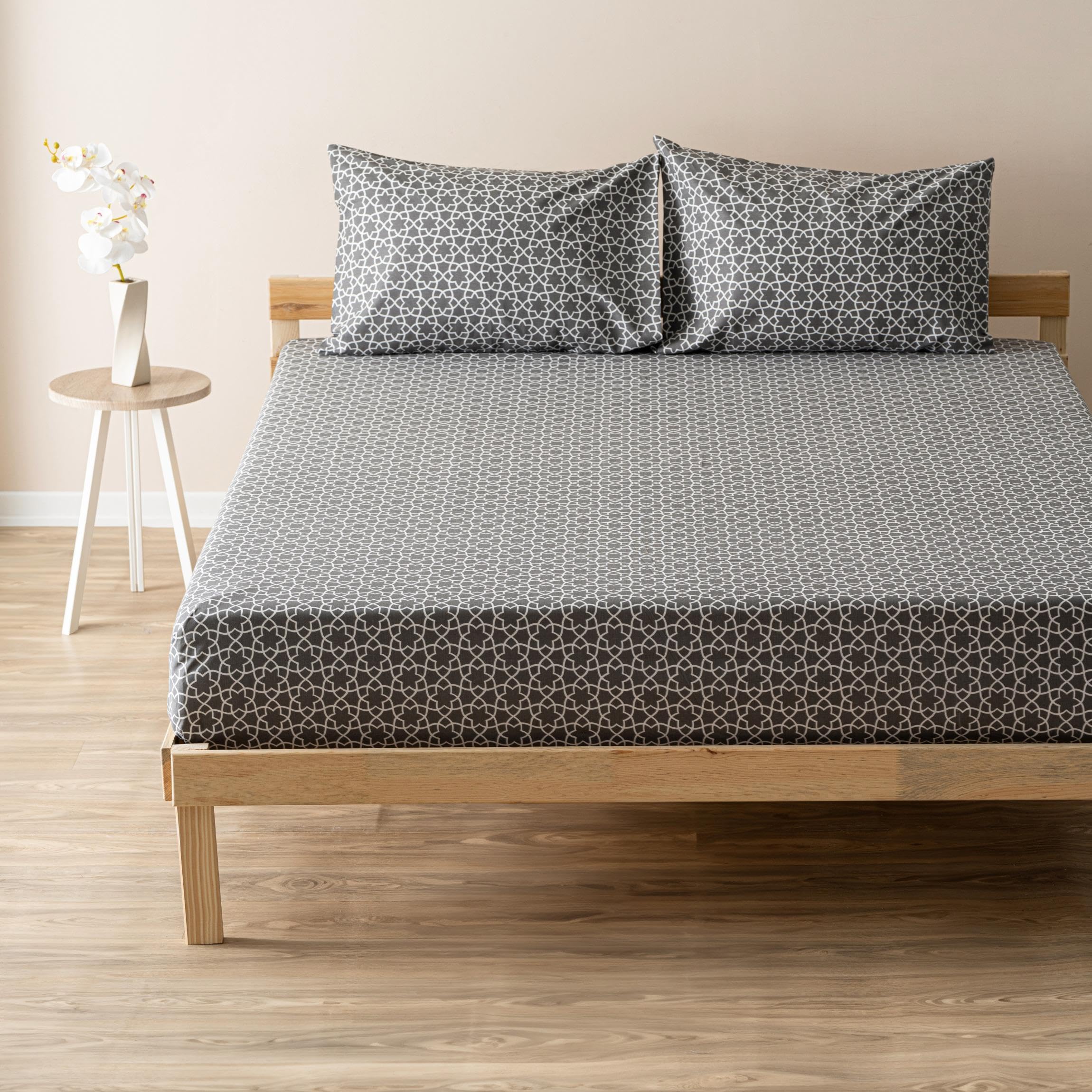 Soley | Mix & Match | Blanj |%100 Pamuklu Tek Kişilik Çarşaf Seti Antrasit