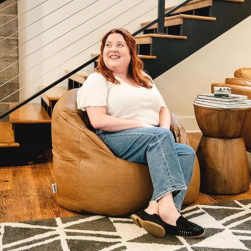 Miniatura 115 de Big Joe Milano Outdoor - Puf para exteriores, color blanco marino Cuero Montana Negro,Smartmax negro,Caribou,Carmel Montana Cuero,Blazer de