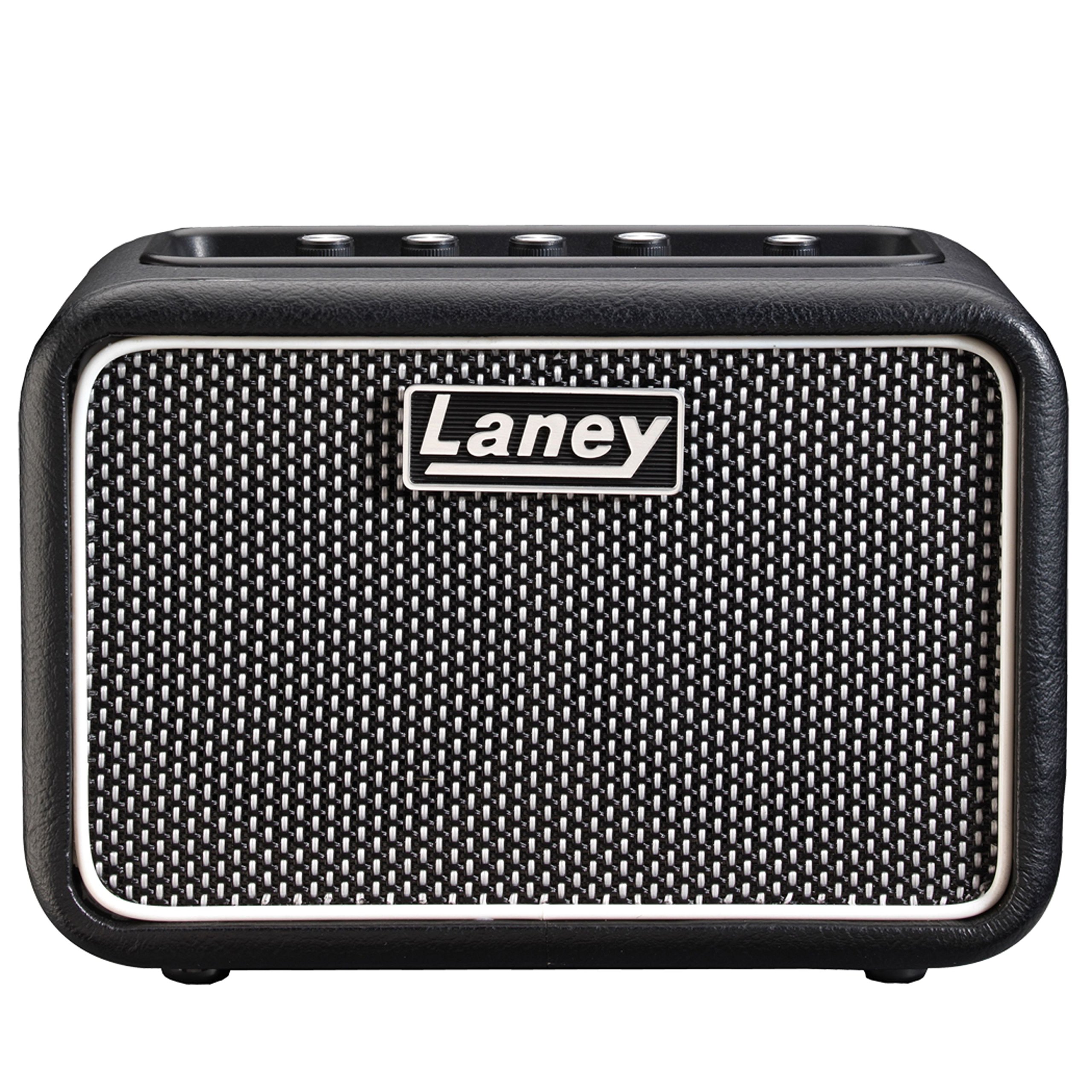 Laney Mini-ST-SUPERG-2 6W Battery Guitar Amp-Amp di pratica compatta con canali puliti/drive, ritardo, input per smartphone LSI, AUX in, abbonamento per chitarra Ultimate gratuito