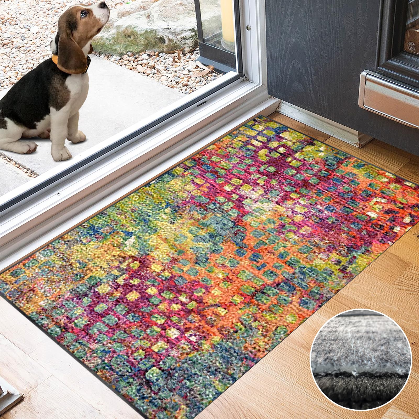 Laegnfho Runner Rug for Hallway Non Slip Long Hallway Hall Runner - Image 4