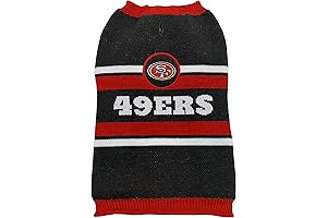 NFL San Francisco 49ers Dog Sweater: The Coziest Way to Showcase Your Pet's Team Spirit