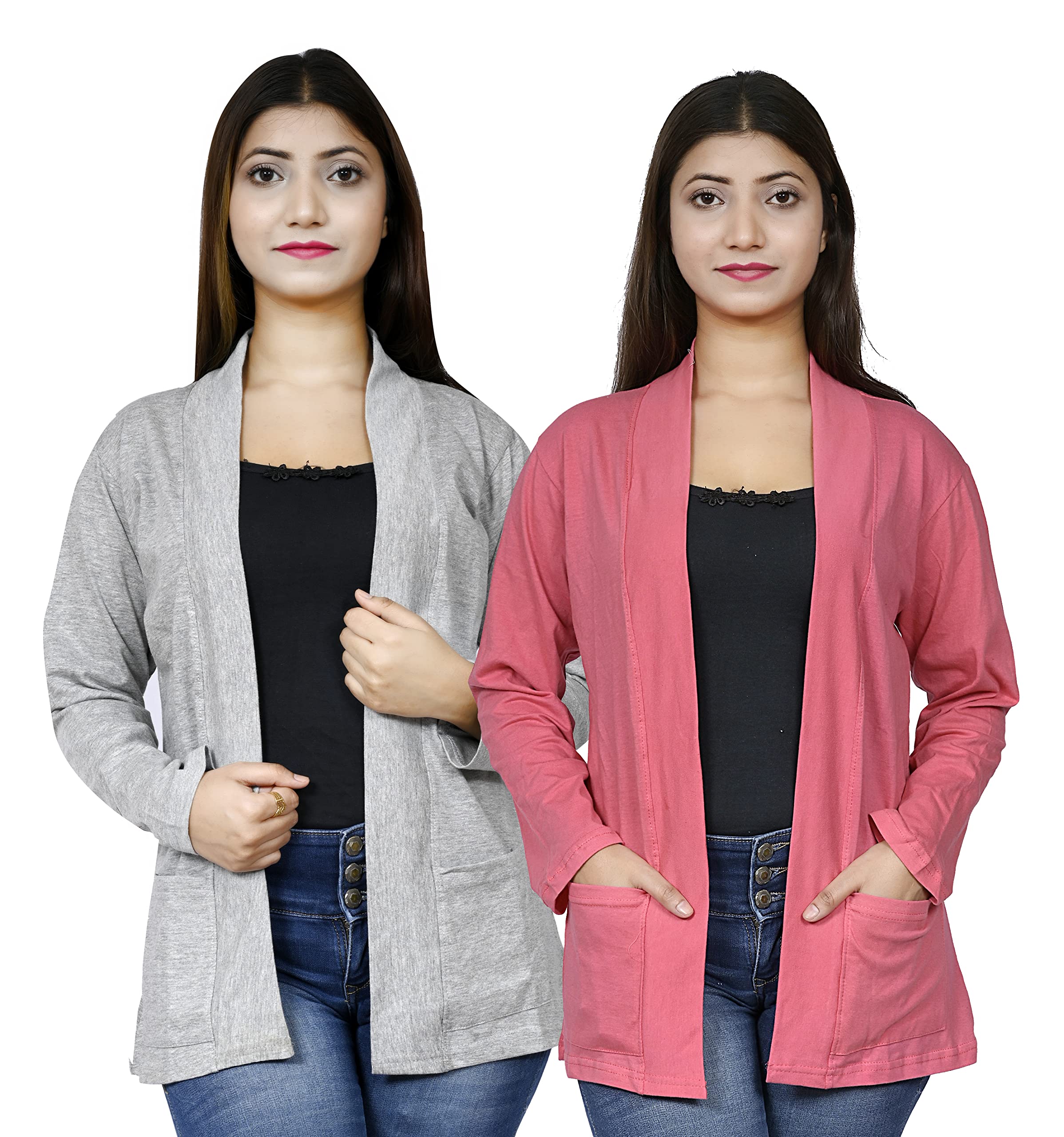kg best collection Women Pocket Shrug Pack of Two-picture-24