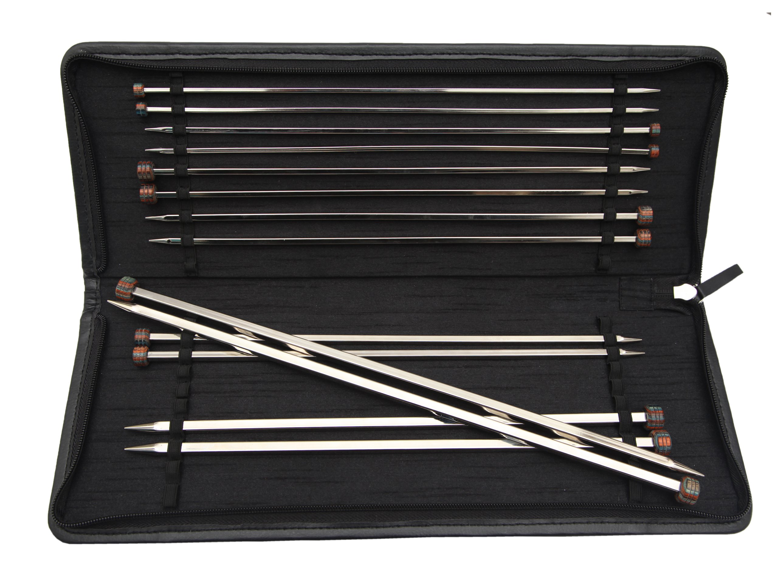 KnitPro KP12365 30 cm Nova Cubics Single Pointed Needle Set, Shiny Brass