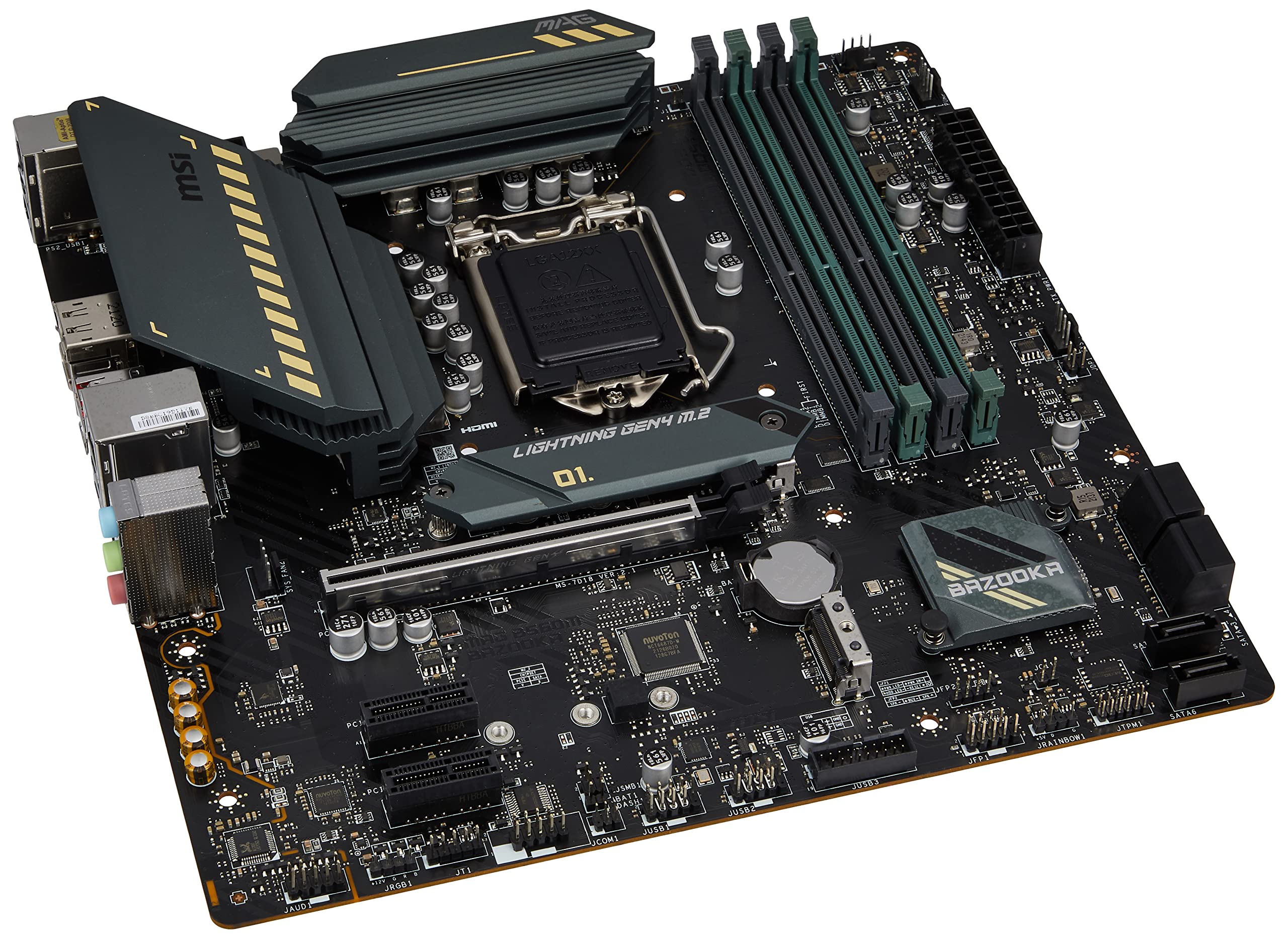 MSI MAG B460M BAZOOKA マザーボード MSI MAG B460M BAZOOKA LGA 1200 Intel B460 SATA 6Gb/s Micro
