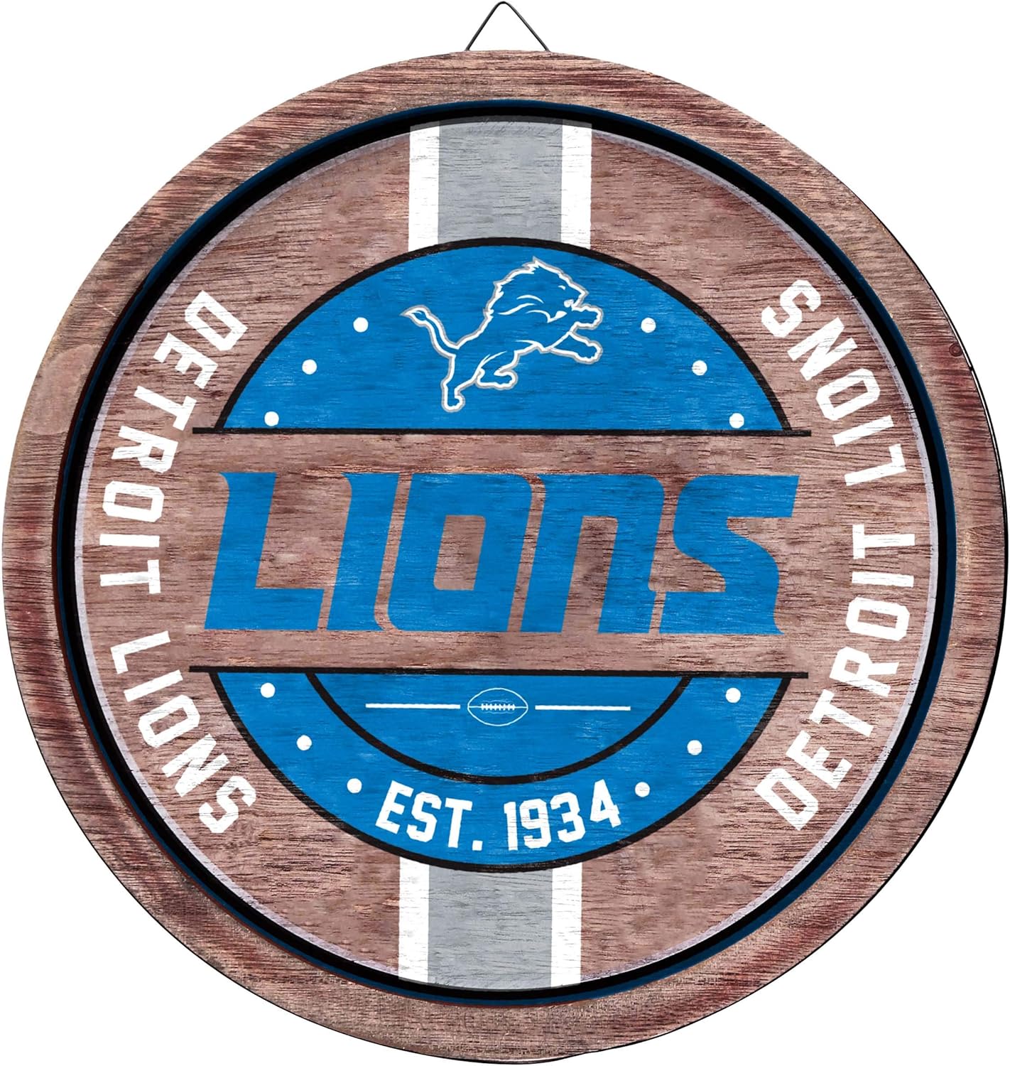 FOCO NFL Team Logo Wooden Barrel Sign