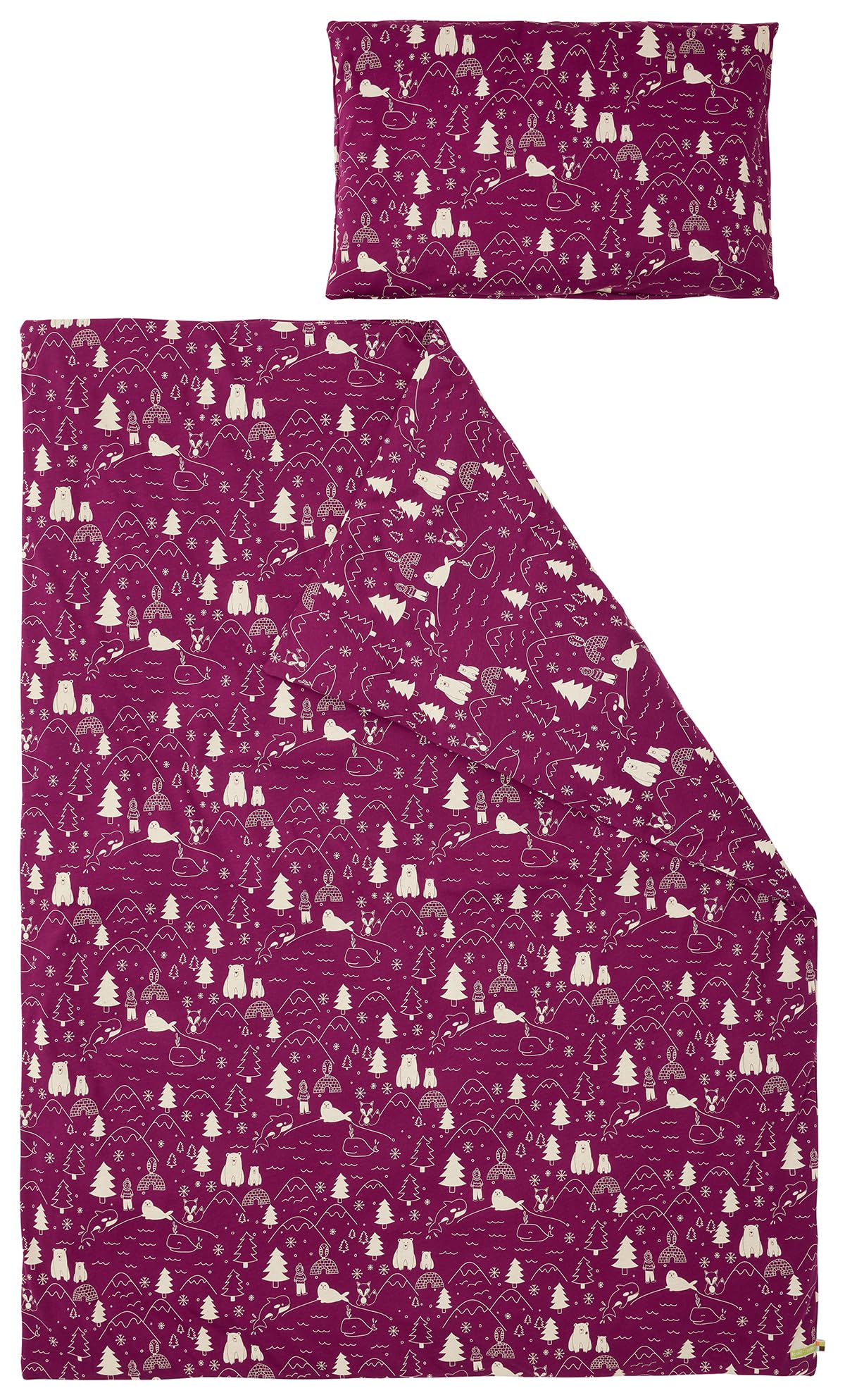 Kinder Jersey Bettwäsche-Set aus Bio Baumwolle 100 x 135cm, Kissen 40 x 60cm, GOTS zertifiziert