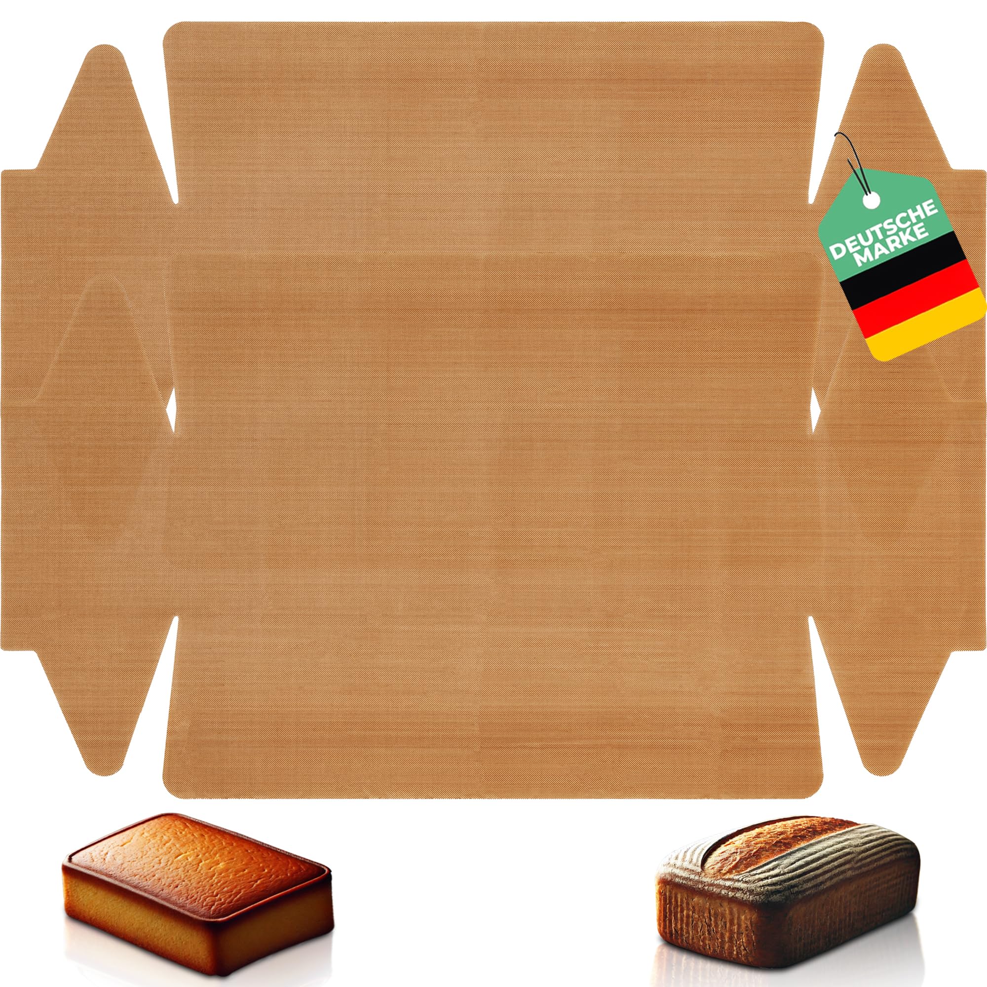 50 Stück Backpapier-Kastenform-Einlagen, Antihaftbeschichtet, Hitzebeständig Bis 220°C, Für Brot & Kuchen (250 G Fassungsvermögen) – Perfekt Für Toastbrot